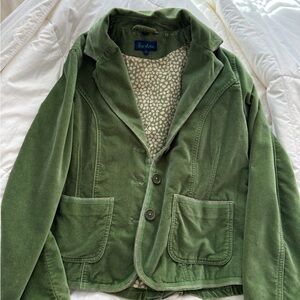Boden Green Blazer with Patterned Lining